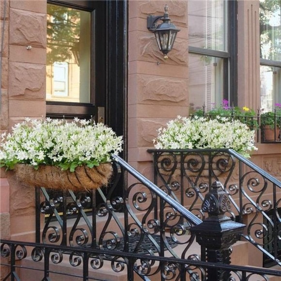 8Bundles Artificial Daffodils Flowers,FakeArtificial Greenery UVResistant(White) - Picture 2 of 9